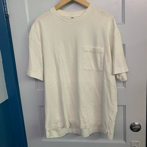 Uniqlo Oversized fit white tee shirt